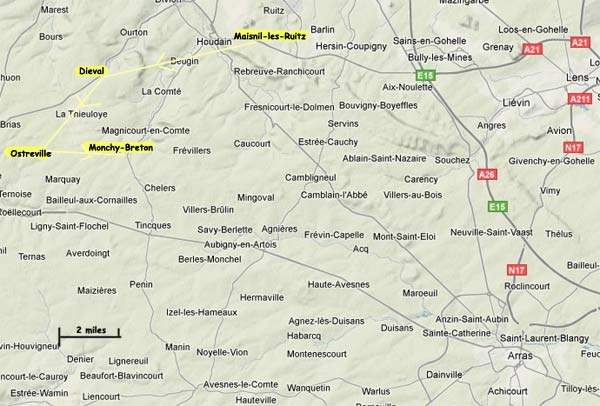 Sep 1916 movements for 10 RDF