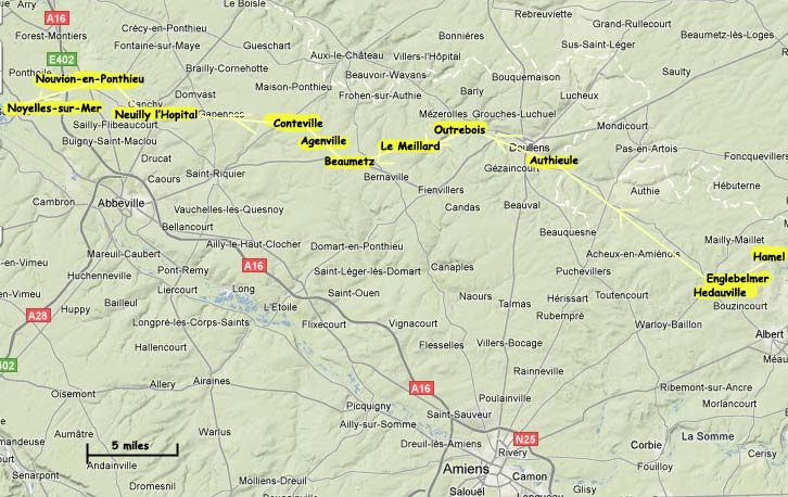 Nov movements Dublin Fusiliers 10th bn